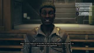 Starfield Walkthrough - PERSUADE Omari Hassan - COMPANION Work for 9000 Dollars - HIRE Crew Member