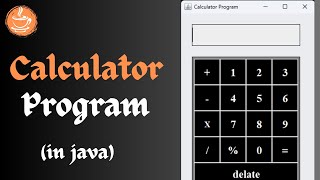 Calculator program in java | Calculator Project in java