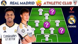 🚨 Real Madrid Vs Athletic Club 🔥 | Real Madrid Potential Lineup La Liga 23/24 Matchday 30