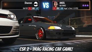 The Best Racing Game on Android? Golf Vs Civic - CSR 2 Drag Racing Car Game Gameplay #Android