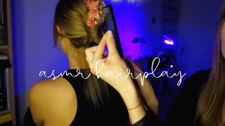 ASMR po polsku 🌙 Relaksująca Zabawa Włosami 💇🏼‍♀️ (Czesanie, Drapanie Pleców, Szept)