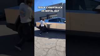 Tesla Cybertruck vs Metal Baseball Bat 😳 SOUND ON 💥📢