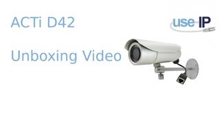 ACTi D42 3MP bullet IP camera unboxing video.