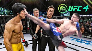 Bruce Lee vs Ricardo Lamas - EA Sports UFC 4 - Bruce Lee Fight Club 🔥🐲