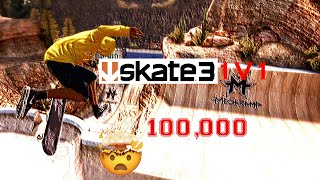 Skate 3 - HIGHEST SCORE AT MEGAPARK DURING INTENSE 1V1! (HE ALMOST BEAT ME BUT THEN I DESTROYED HIM)