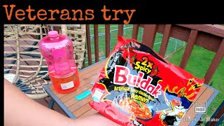 Veterans try SPICY noodles #spicy #challenge