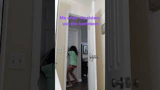 Yall it's torture when she uses the bathroom.lol.#funny #comedyfilms