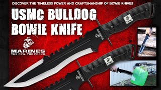 BUDK: The USMC Bulldog Bowie Knife takes care of business!