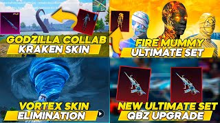 FIRE MUMMY SET ULTIMATE l GODZILLA X KRAKEN COLLAB? QBZ UPGRADE PUBG MOBILE UPDATE 3.2