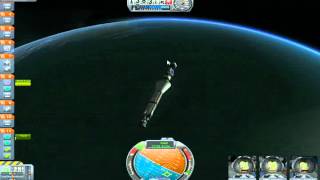 Kerbal Space Program: Type II MarkIII rocket in Low Kerbin orbit  (Warning: Potato Quality)