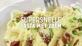 #014 Pasta met gerookte zalm met zongedroogde tomaat