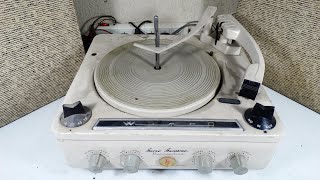 TOCADISCOS TURNTABLE VALVULAR BERNARDINE E-707 ARGENTINA 1961 RESTAURACION P1