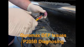 2015 Chevy Silverado Duramax P205b Diagnosing DEF Temperature Sensor