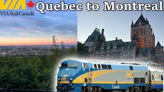 ALWAYS LATE, but NOT Their Fault? VIA Rail Quebec City to Montreal