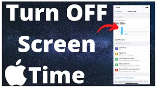 How To Turn OFF Screen Time On iPhone - iPhone Screen Time (2022)