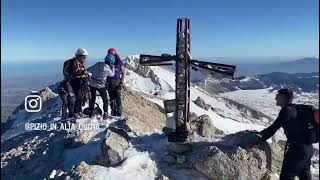 La vetta del Monte Prena (2561 metri) in invernale, 26 dicembre 2023 - Gran Sasso