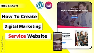 Digital Marketing Agency Service Website using Elementor in WordPress | 2022 | Free | Full Course