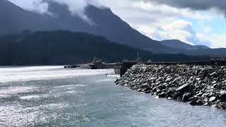 Heading North through Kelsey Bay (Sayward) on way to Alaska