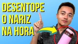 Como desentupir o nariz rápido NATURALMENTE com uma GARRAFA!