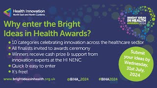 Bright Ideas in Health Awards 2024 | Submit Your Ideas!