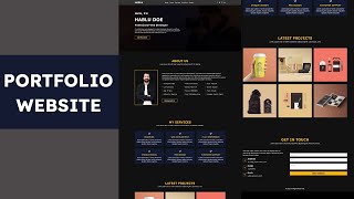 Complete Responsive Personal Portfolio Website using HTML CSS and JavaScript 2023