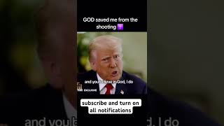 God saved Donald Trump from the shooting 👏