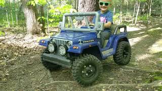 Modified Power Wheels Jeep Trail Ride