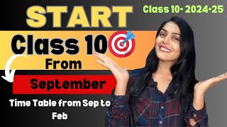 Roadmap to class 10th | Complete time table from September to February #class10 @rai_pooja