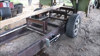 This Will Be Better.  Installing Jacks On Our Homemade Sawmill.