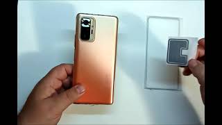 Клеим защитное стекло Redmi Note 10 Pro