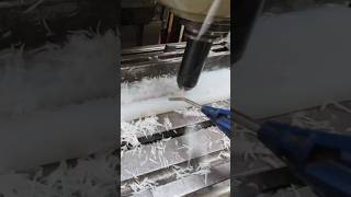 Milling plastic on Huron NU3 milling machine #asmr #machine #machineshop #millingmachine #milling