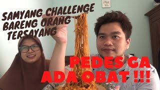 samyang Challange - Pedes parah bibir sampai dower, bikin lambung berotot