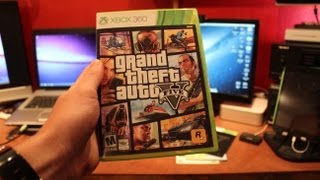 GTA 5 Unboxing! (Grand Theft Auto 5 for Xbox 360)