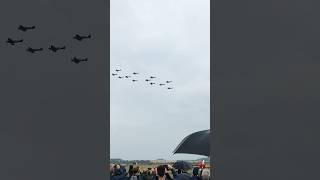 Spitfire flyby at Duxford Battle of Britain Airshow 2023