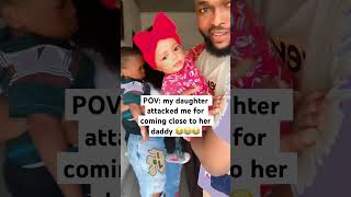 My daughter is a jealous lover🤣 #tiktok #shorts #short #fyp #viral #trend #family #babies #funny #k