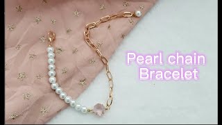 DIY: How To Make Pearl Chain Bracelet