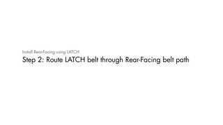 STEP 2: Route LATCH belt through Rear‑Facing belt path