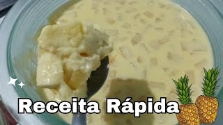 RECEITA COM ABACAXI l MUITO SIMPLES E FÁCIL delícia gelada de abacaxi doce de abacaxi