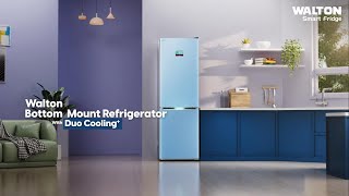 Walton Bottom Mount Refrigerator | Duo Cooling+ Technology | Walton