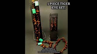 3 piece tiger eye set,