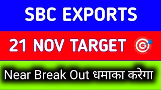 sbc exports share latest news today || sbc exports share latest news