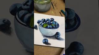 #shorts #shortvideo #acrylicpainting #painting #blueberry #fruitpainting #fruit