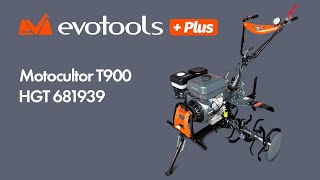 HGT 681939 - Motocultor T900 Evotools PLUS cu Roti de Transport