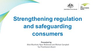 Strengthening regulation and safeguarding consumers