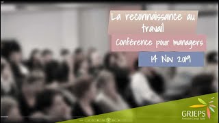 Conférence ANFH-GRIEPS sur la reconnaissance au travail