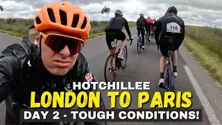 100 Miles In Biblical Rain! (HotChillee London To Paris Day 2)