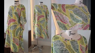 Diy - Vestido túnica kafta saída de praia - aula 403