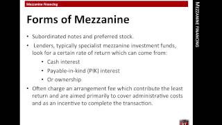 CPEP   Mezzanine Financing