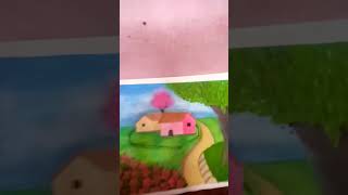 water colour drawing | easy house drawing#shorts #watercolor #drawing