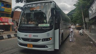 nwkrtc Airavat club class Volvo b11r cabin ride , entry video, exit video 📸 😍